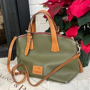 Super Clean Dooney And Burke Olive Green Purse Trina satchel